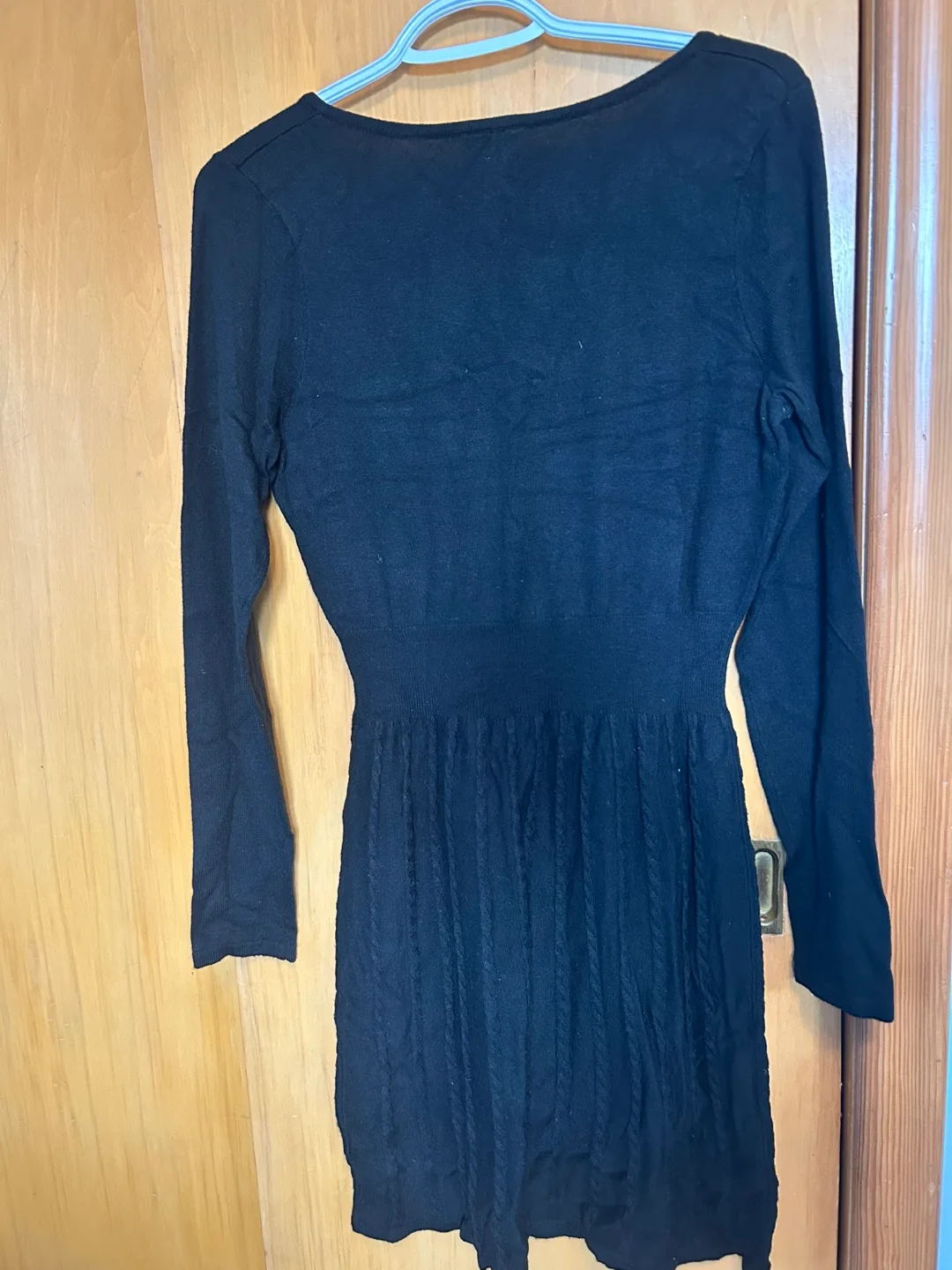 🥕size 12 Black Knit Sweater Dress image indicator(2)