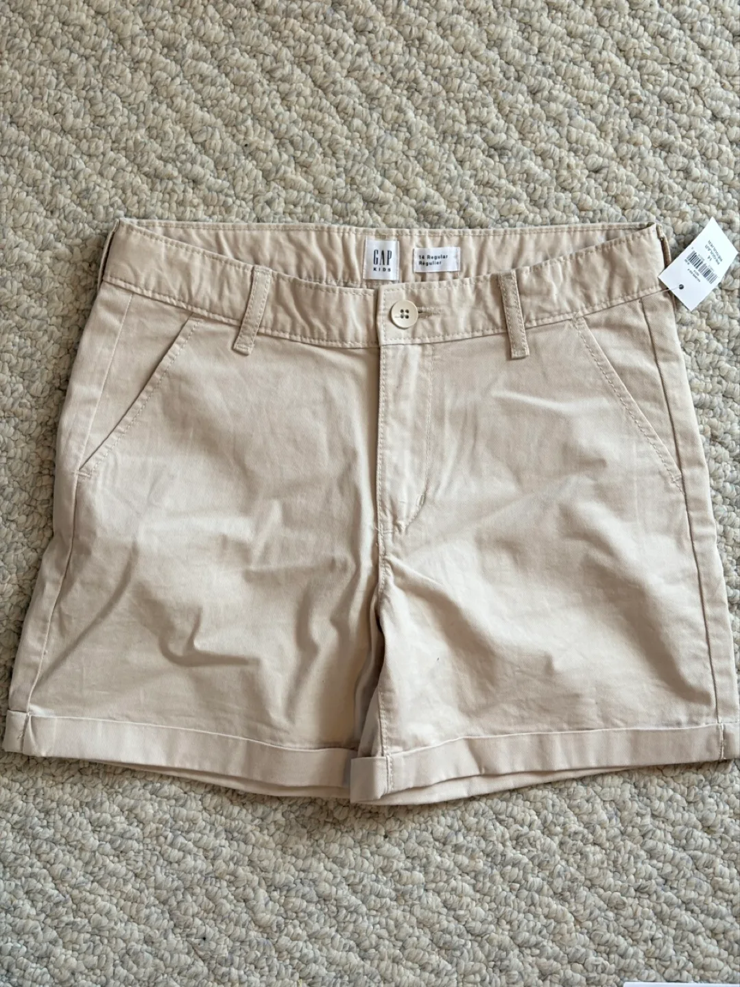 GAP Kids Khaki Shorts Size 14 thumbnail