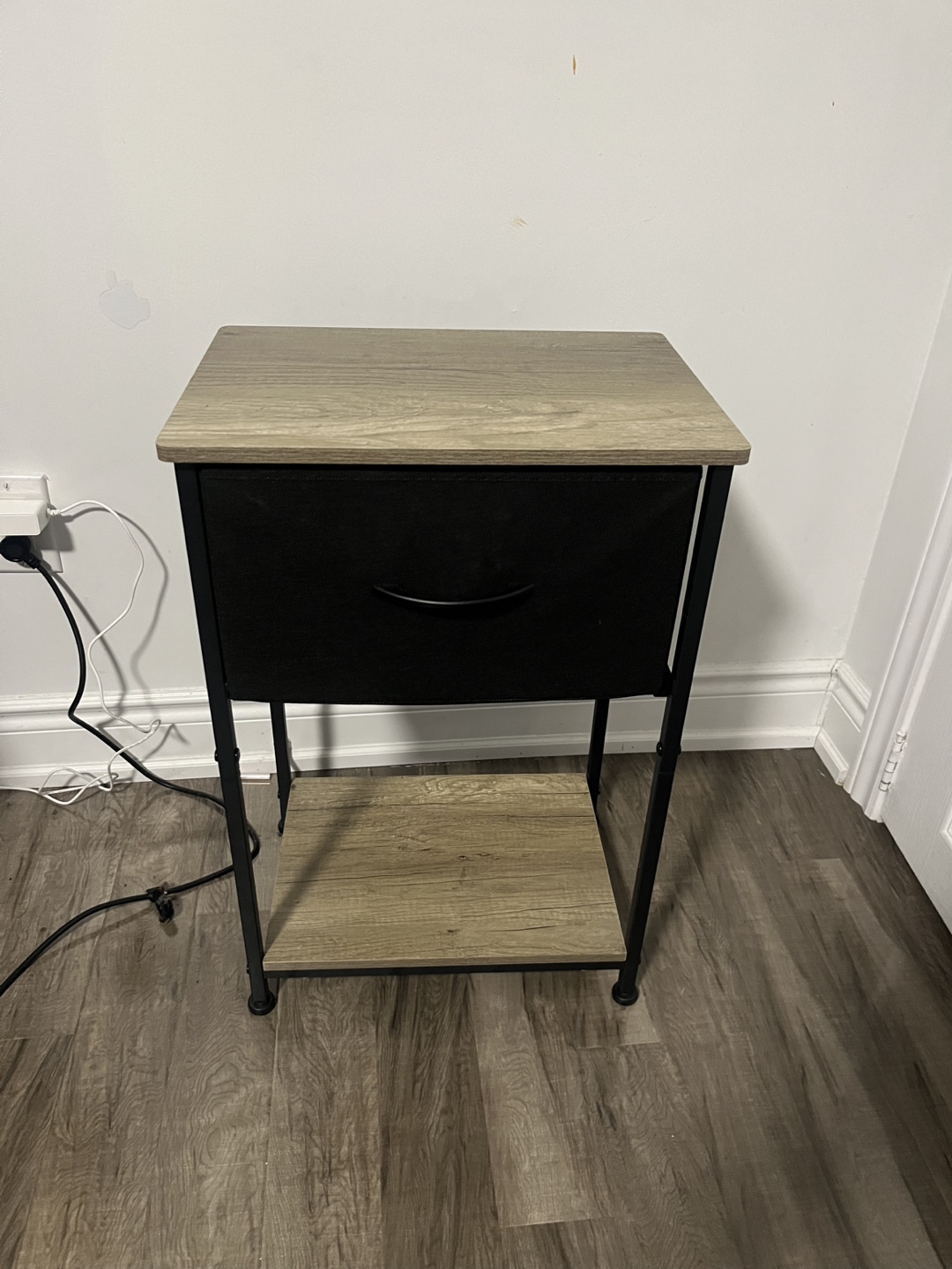 VERMESS Nightstand - Gray Oak