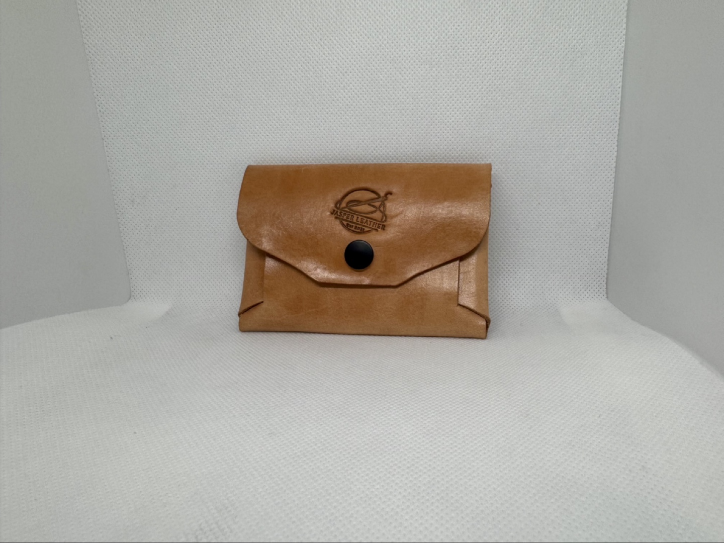 Custom Leather Card Holder Wallet - Bear Paw Design