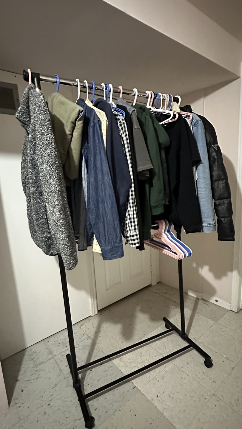 Clothing Rack - Portable Garment Rack with Rolling Wheels