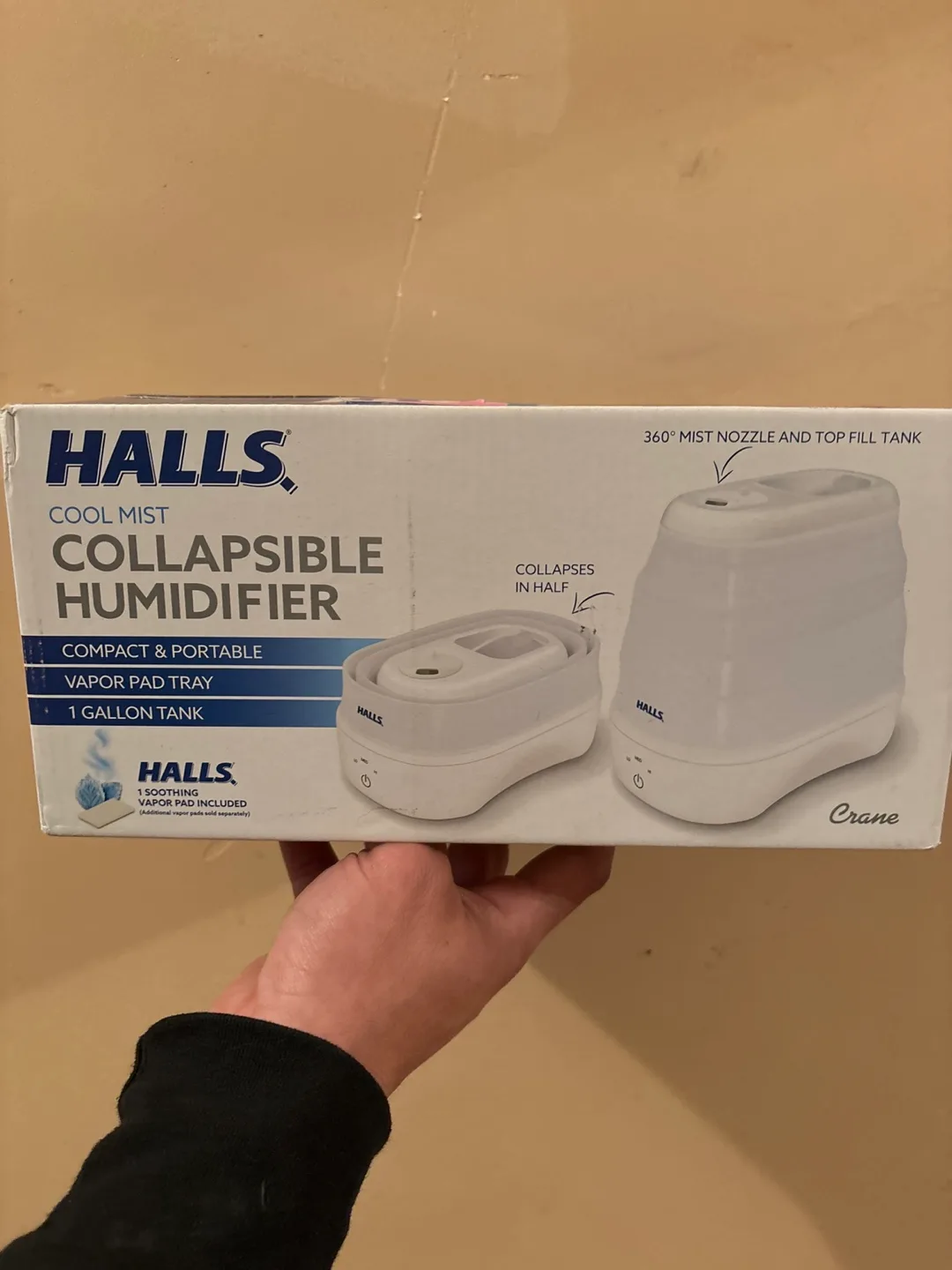 Halls Cool Mist Collapsible Humidifier - New in Box thumbnail