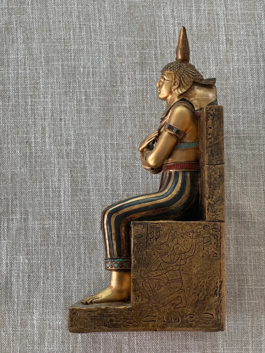 A Pair of Ancient Egyptian Goddess Figurine Bookends image indicator(2)