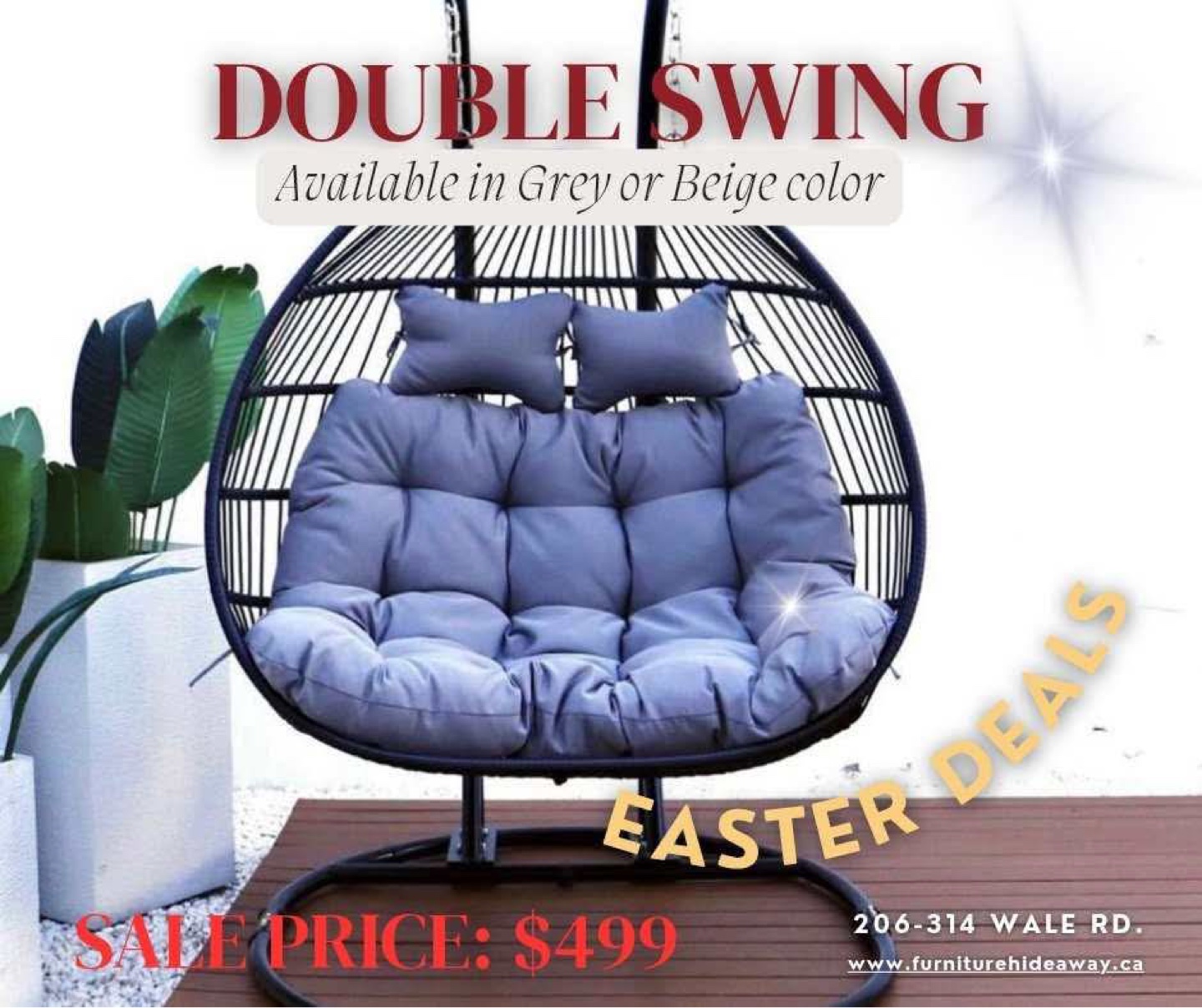 🐣 Easter Sale: Friday–Monday Only!🛋