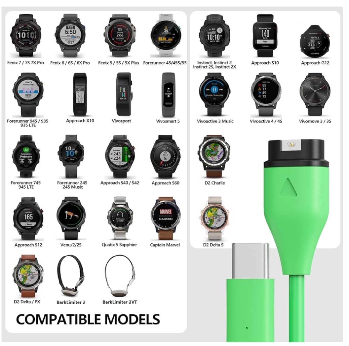 Garmin watch c charger  2 pack - photo 2