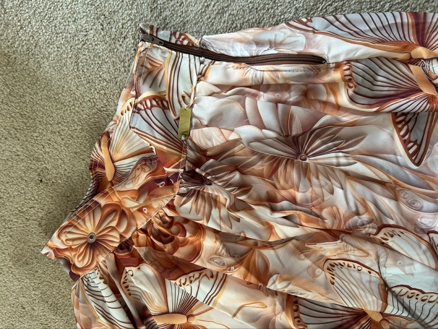 NEW - Cute Floral Butterfly Midi Skirt image indicator(2)