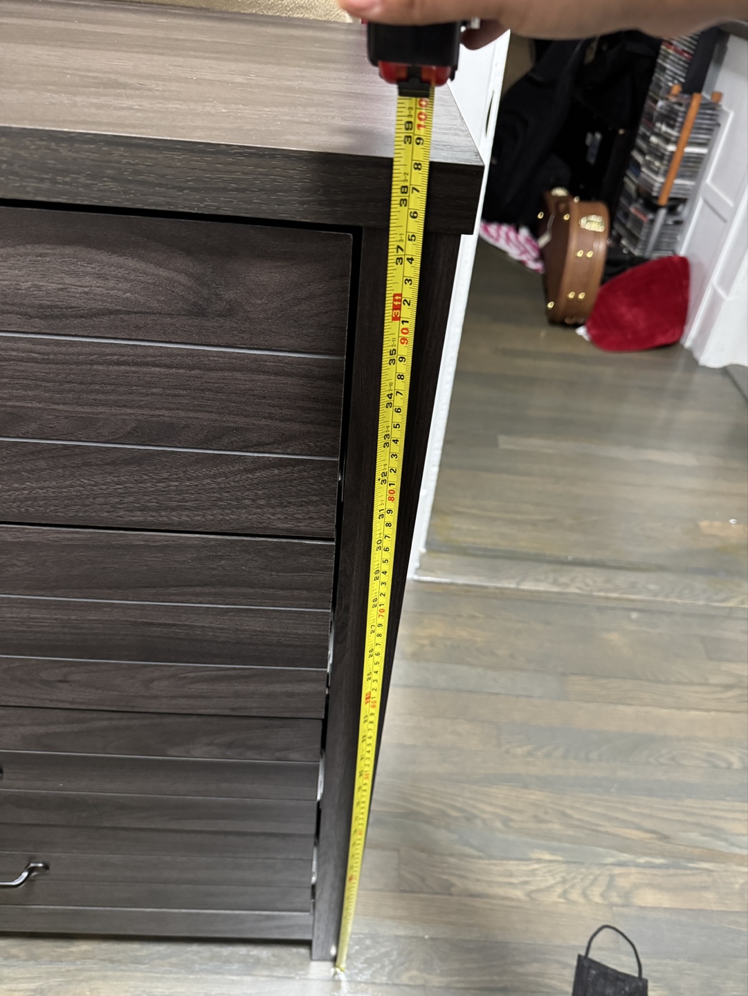 Dark Gray 5-Drawer Chest - photo 5