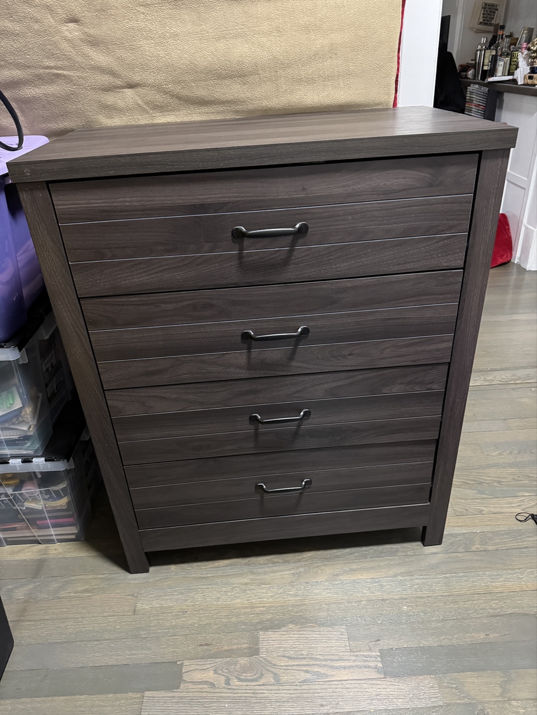 Dark Gray 5-Drawer Chest