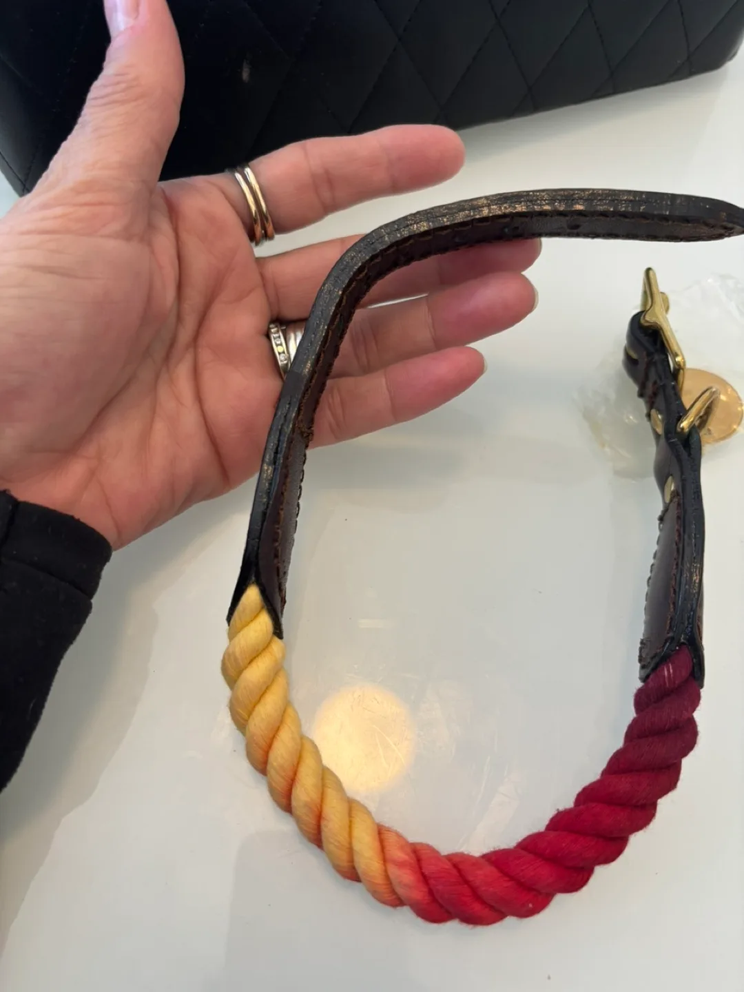 FOUND My Dog Collars - Red & Yellow Rope Dog Collar image indicator(4)