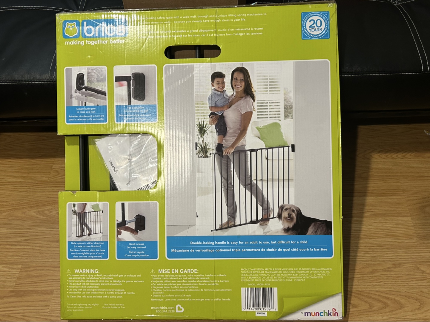 Munchkin Brica Extending Metal Top of Stair Gate