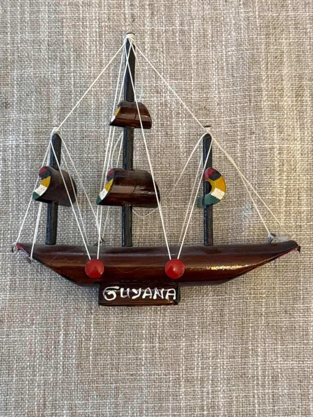 Guyana Souvenir Wooden Sailing Ship image indicator(2)