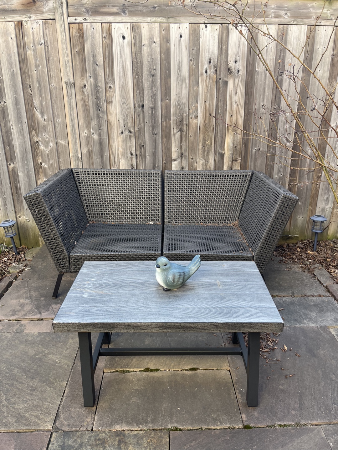 Outdoor Wicker Patio Conversation Set