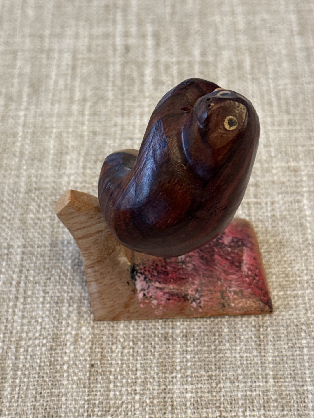 Hand-carved Wooden Sloth Figurine from Costa Rica - photo 3