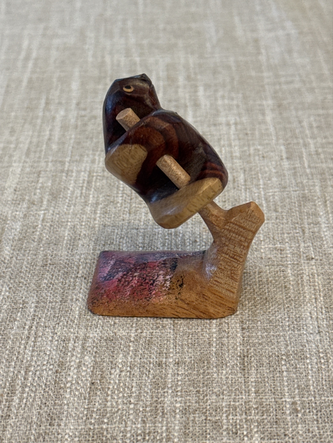 Hand-carved Wooden Sloth Figurine from Costa Rica