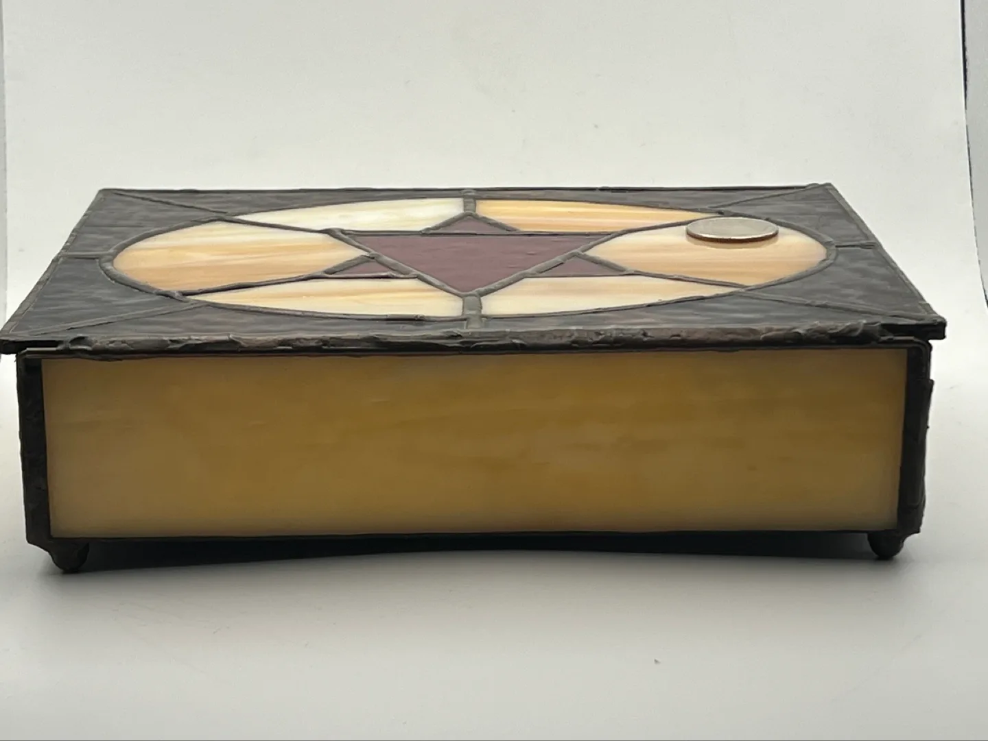 Vintage Stained Glass Jewelry Box image indicator(4)