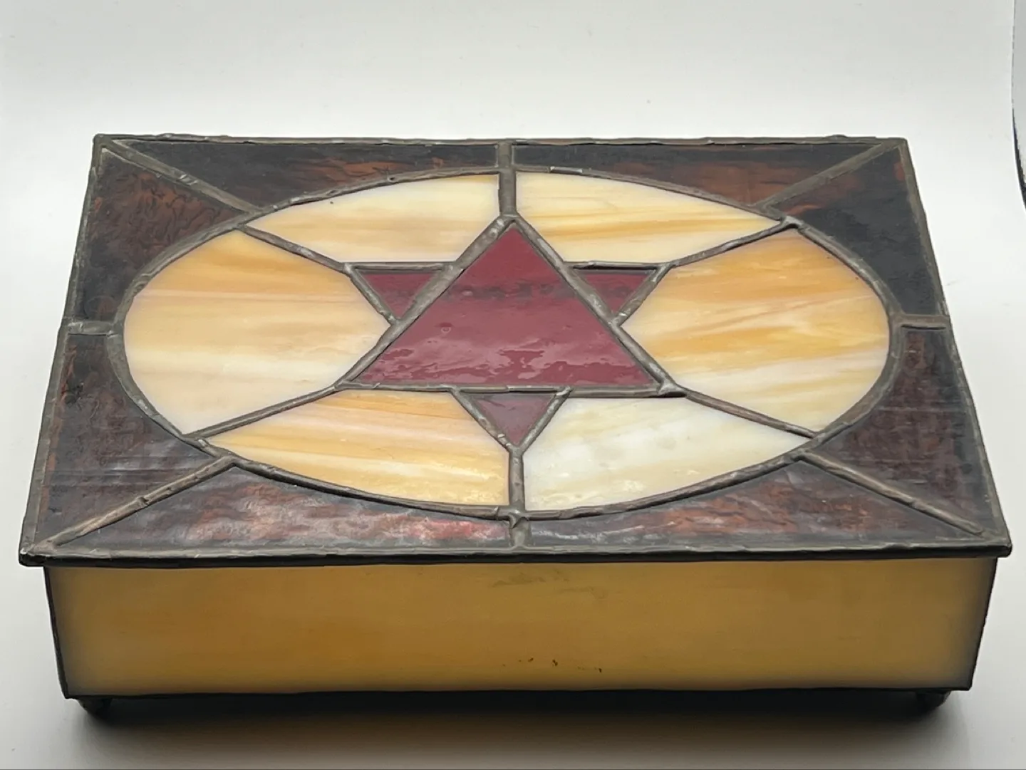 Vintage Stained Glass Jewelry Box image indicator(7)