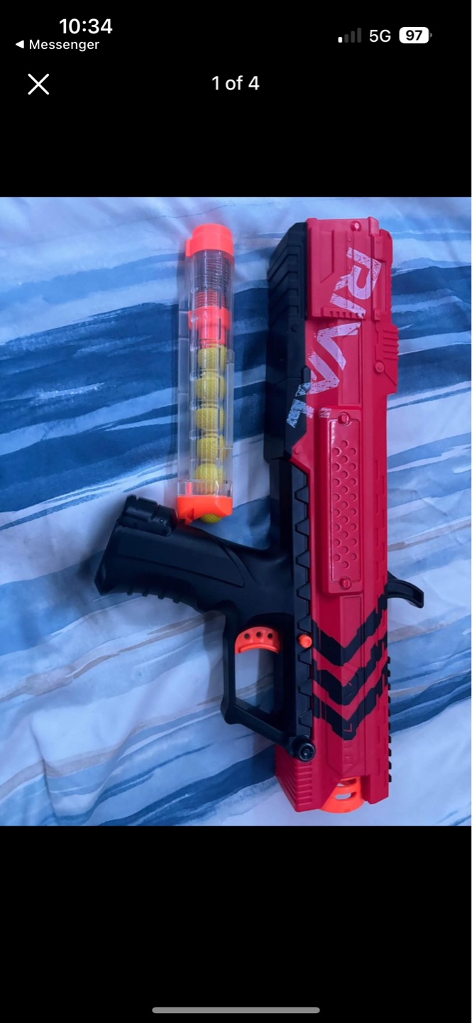 Nerf Rival Phantom Corps Red and Black Blaster