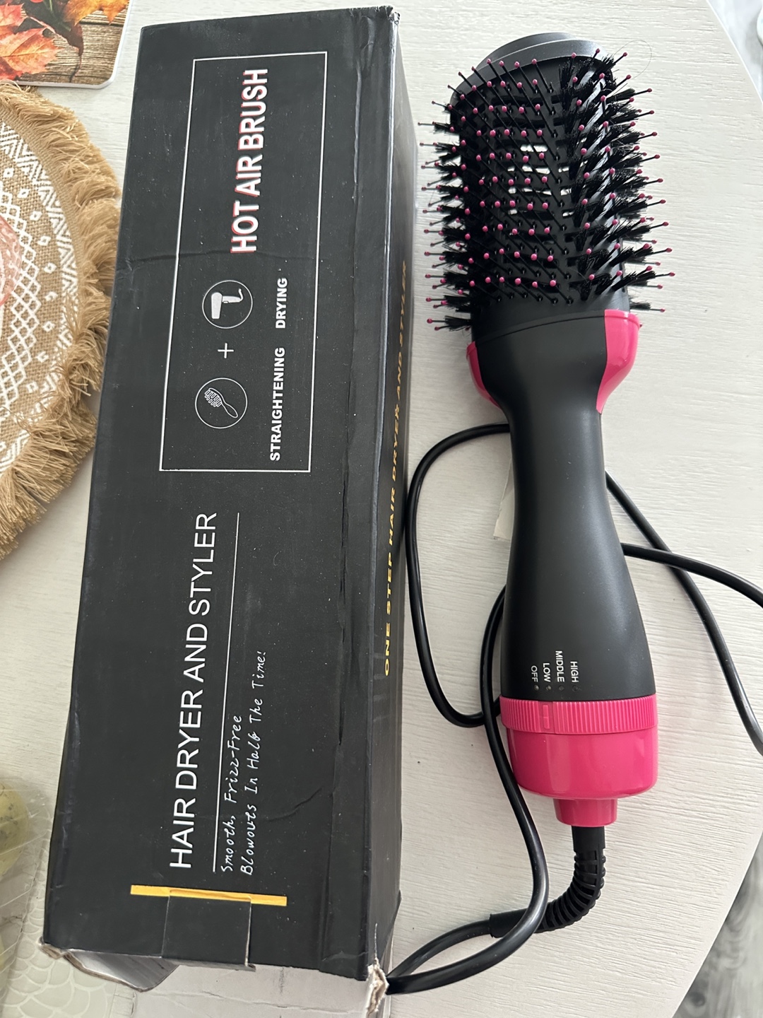 Hot Air Brush Hair Dryer and Styler