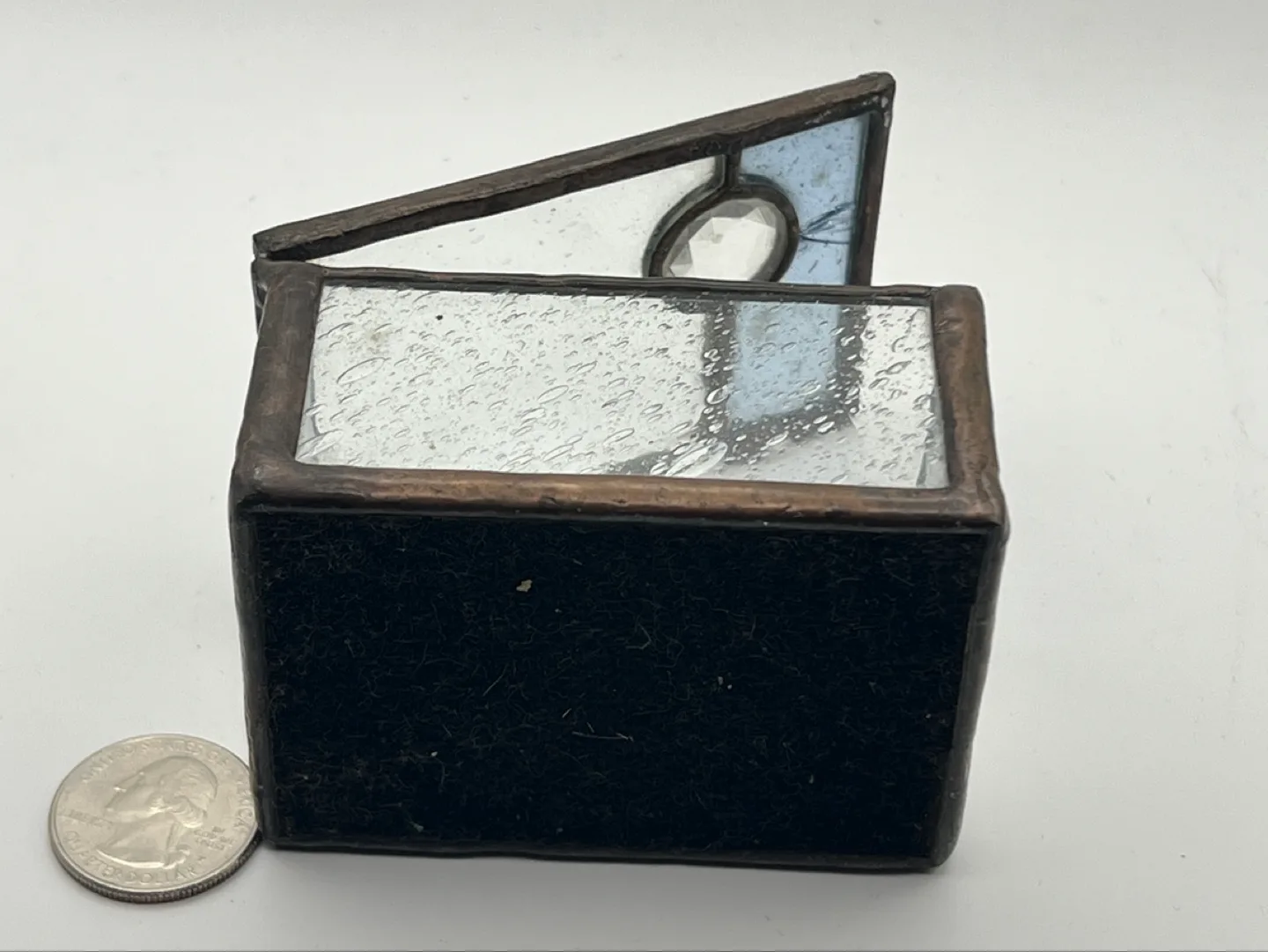 Vintage Stained Glass Trinket Box image indicator(5)