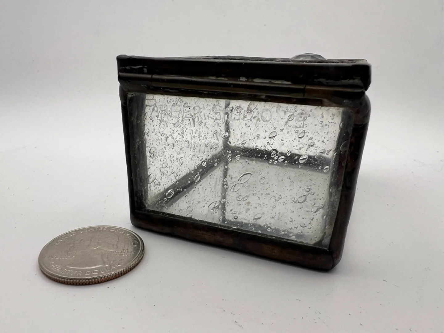 Vintage Stained Glass Trinket Box image indicator(4)