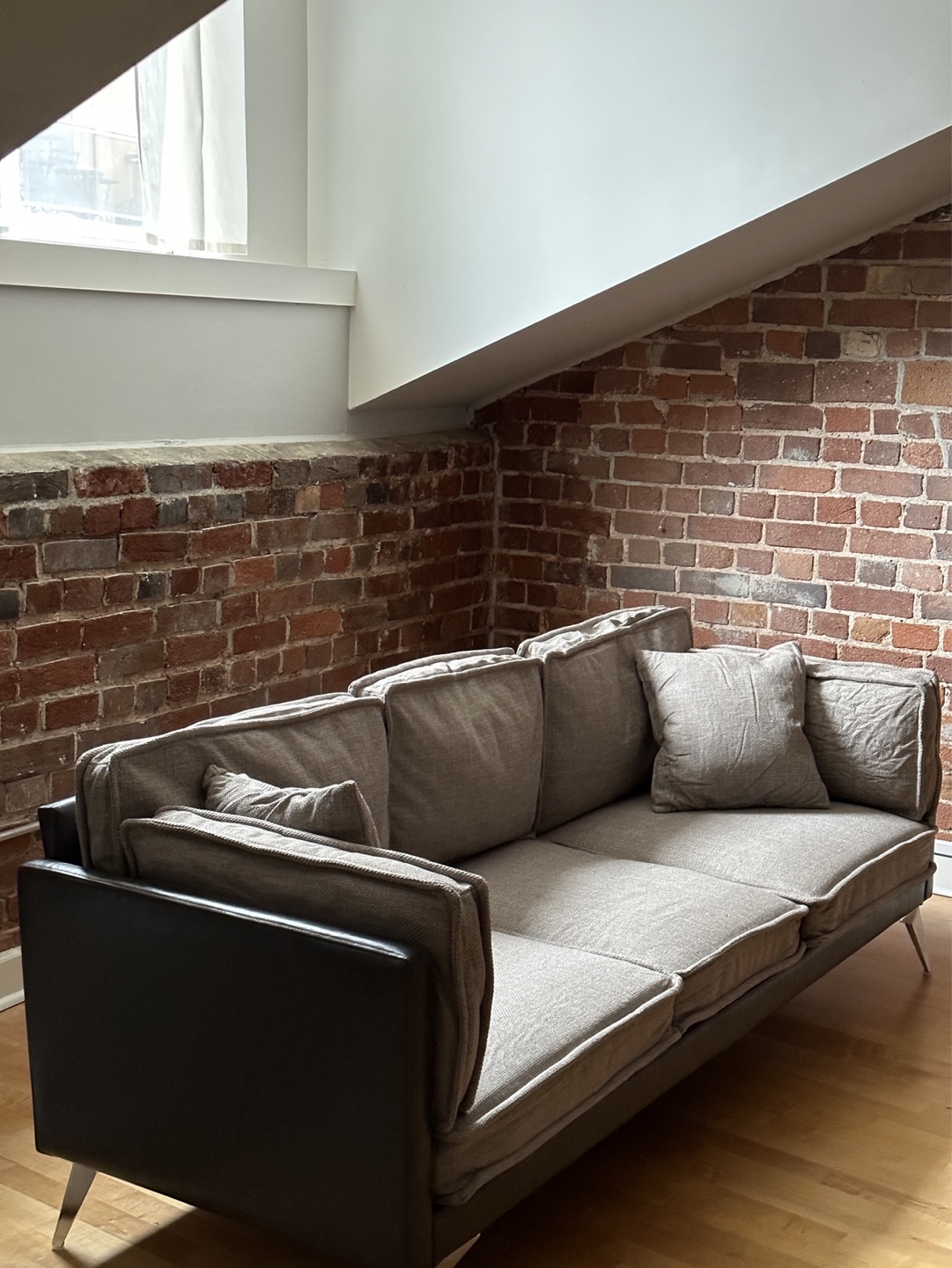 Wayfair Brown/Taupe Modern 3 Seater Sofa - photo 5