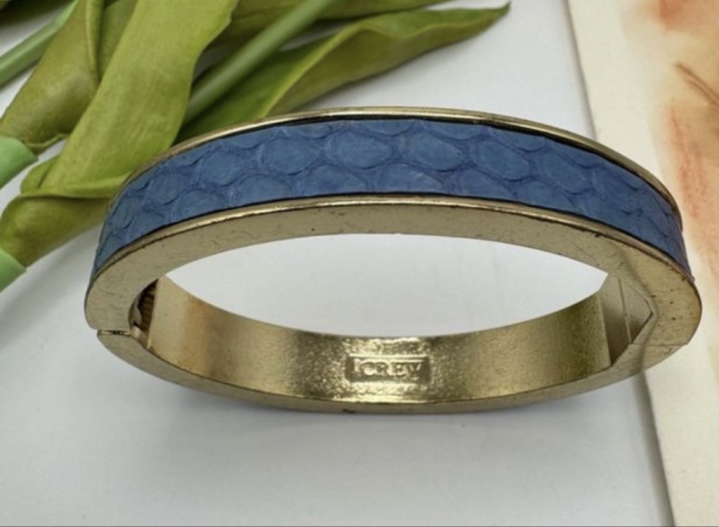J.Crew Blue Hinged Cuff Bracelet - photo 2