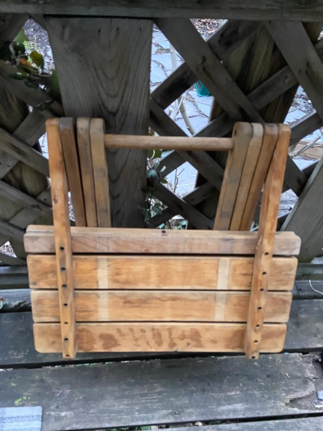 Wooden Folding Table / Plant Table image indicator(4)