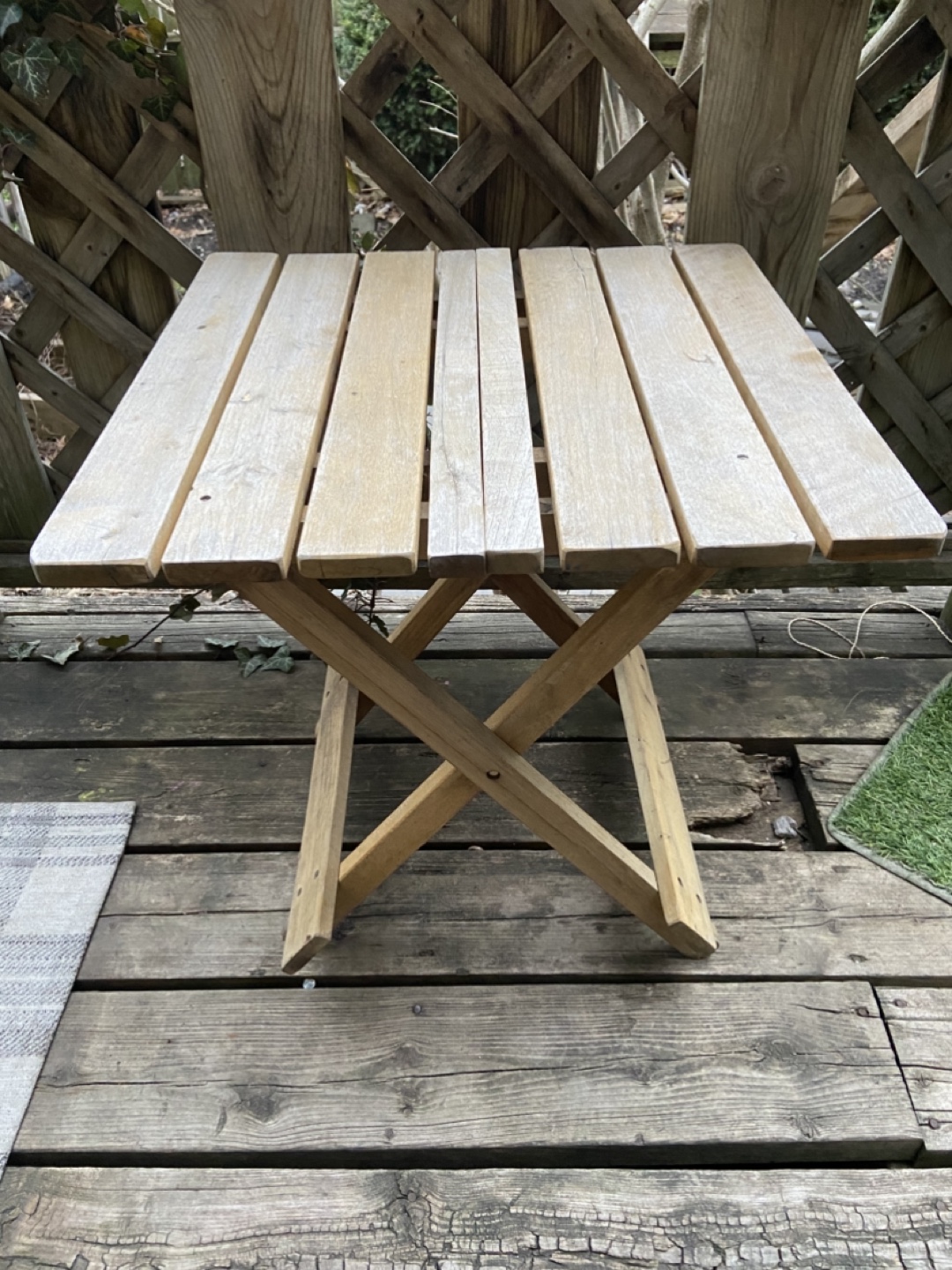 Wooden Folding Table / Plant Table