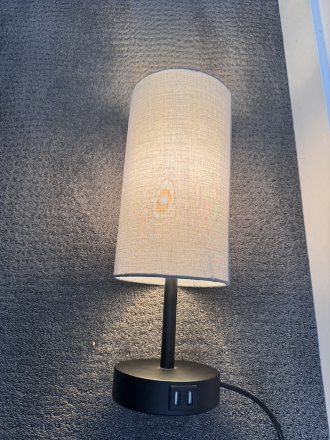 2 Modern touch  Lamp with Fabric Shade