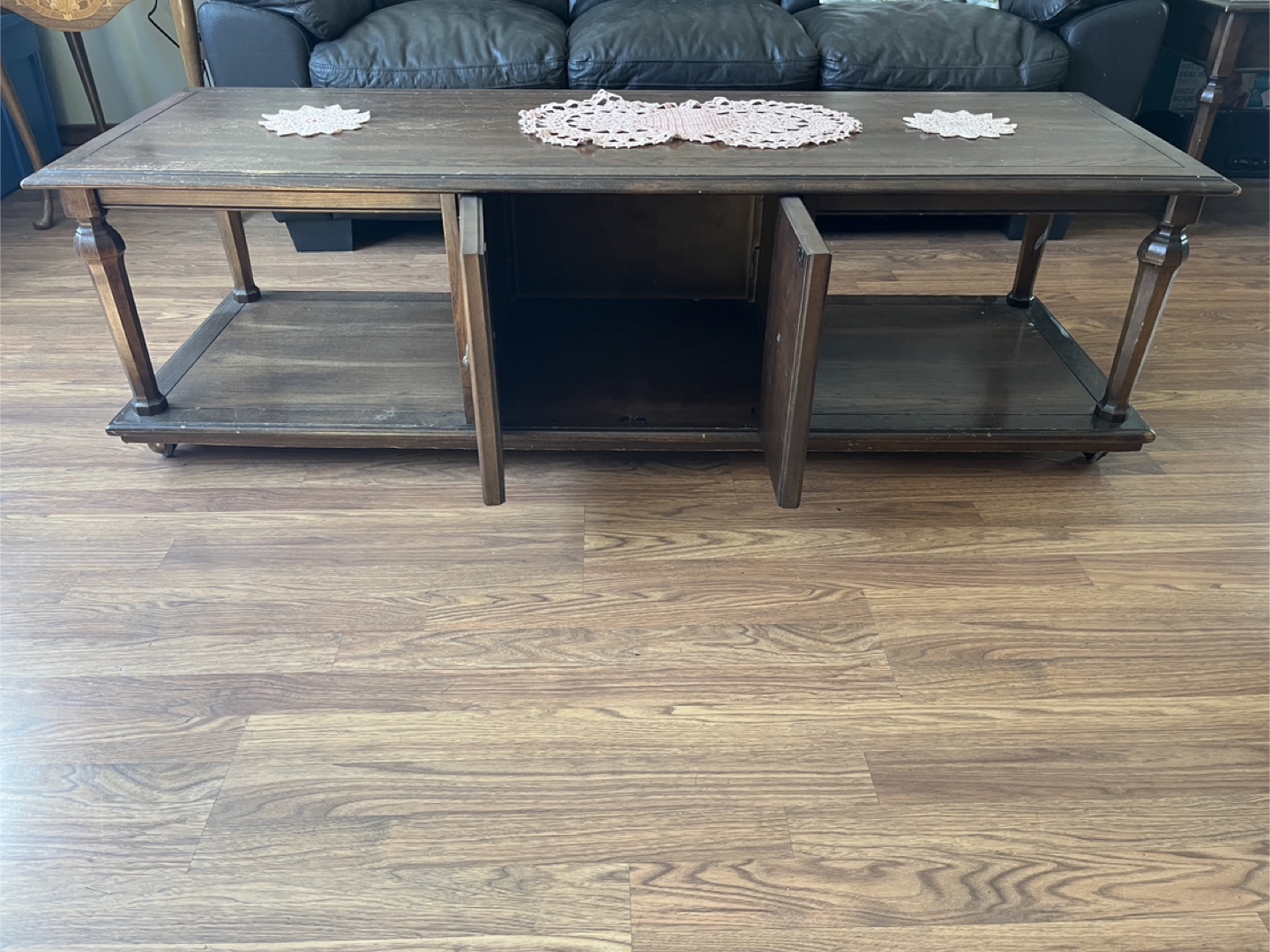 Vintage Coffee Table with  2 side tables