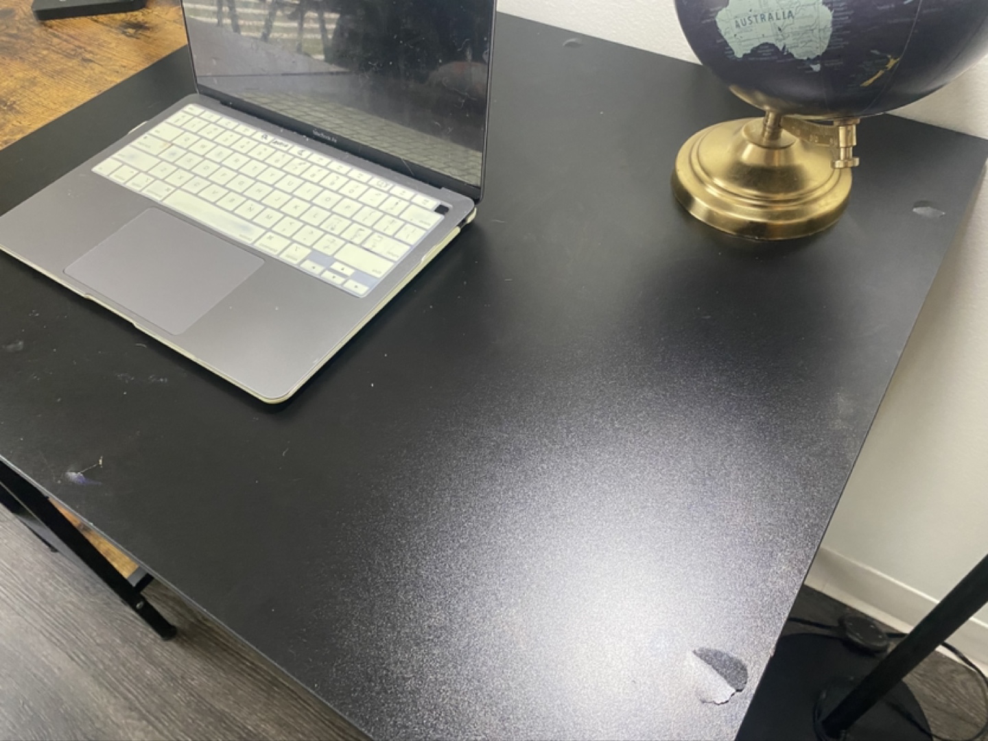 Black and Brown Computer Desk with Shelf - photo 4