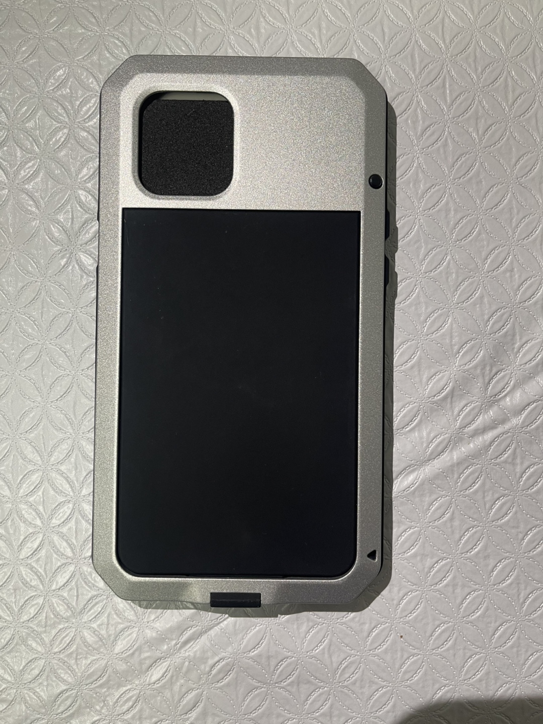 iPhone 12 Pro Max Metal Protective Case - Silver - photo 3