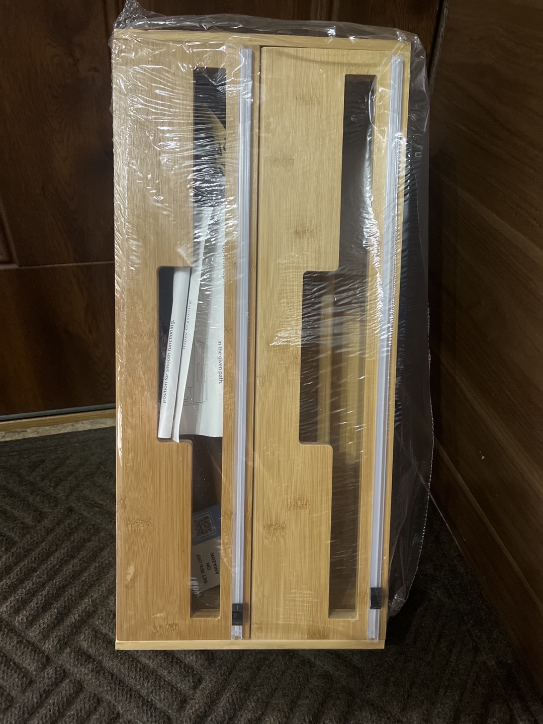Tidy Culture 18-Inch Bamboo Wrap Organizer