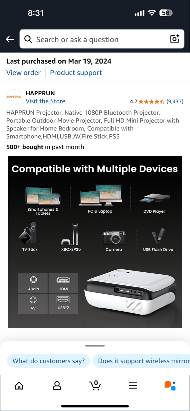 Portable Projector and Screen Bundle - photo 5