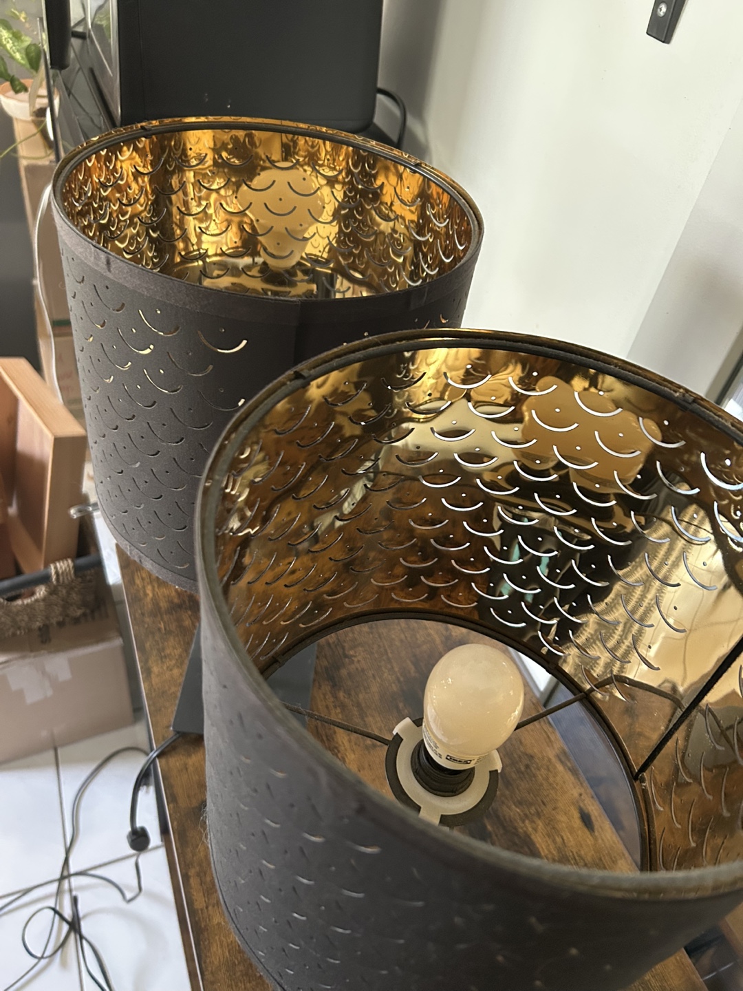 Black & Gold IKEA NYMÖ Table Lamps - Available Apr 27 - photo 3