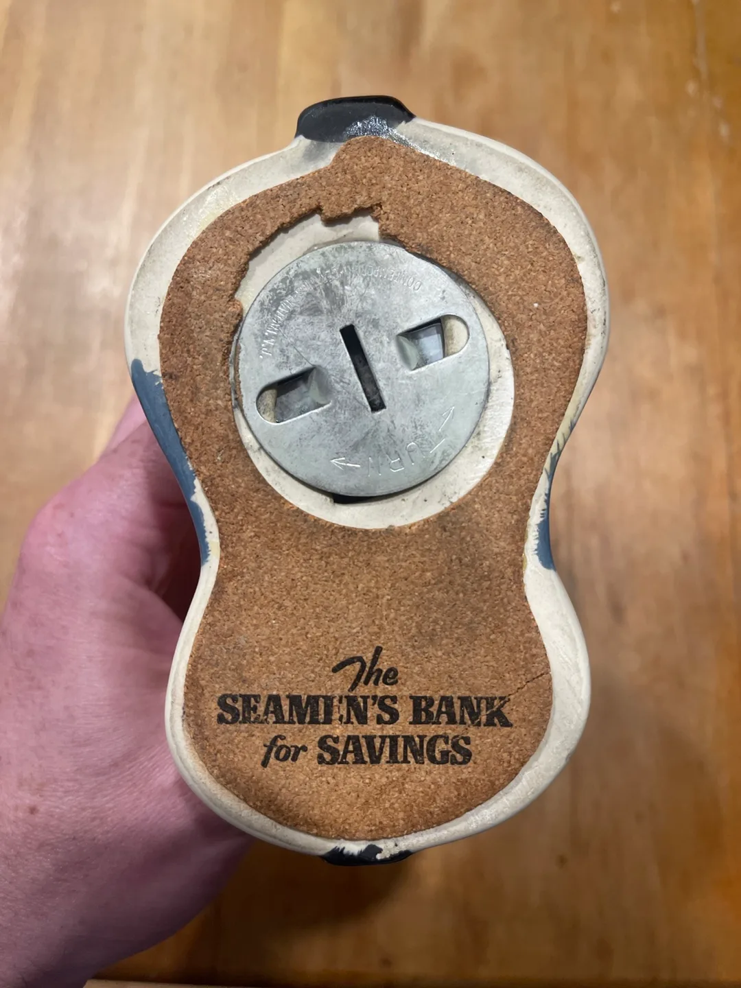 Vintage Seaman's Bank for Savings Piggy Bank image indicator(2)