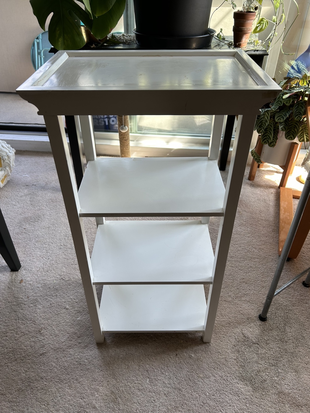 White 3-Shelf Storage Unit