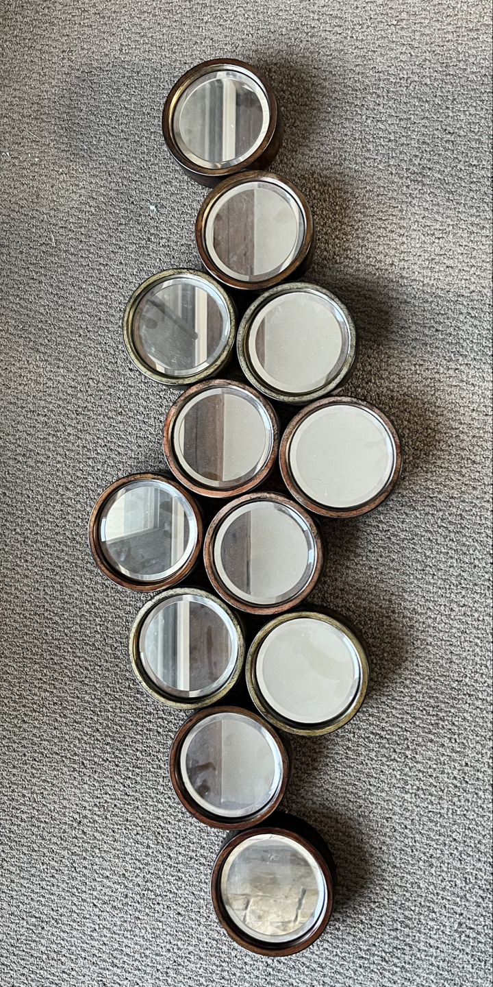 12-Piece Round Mirror Wall Decor