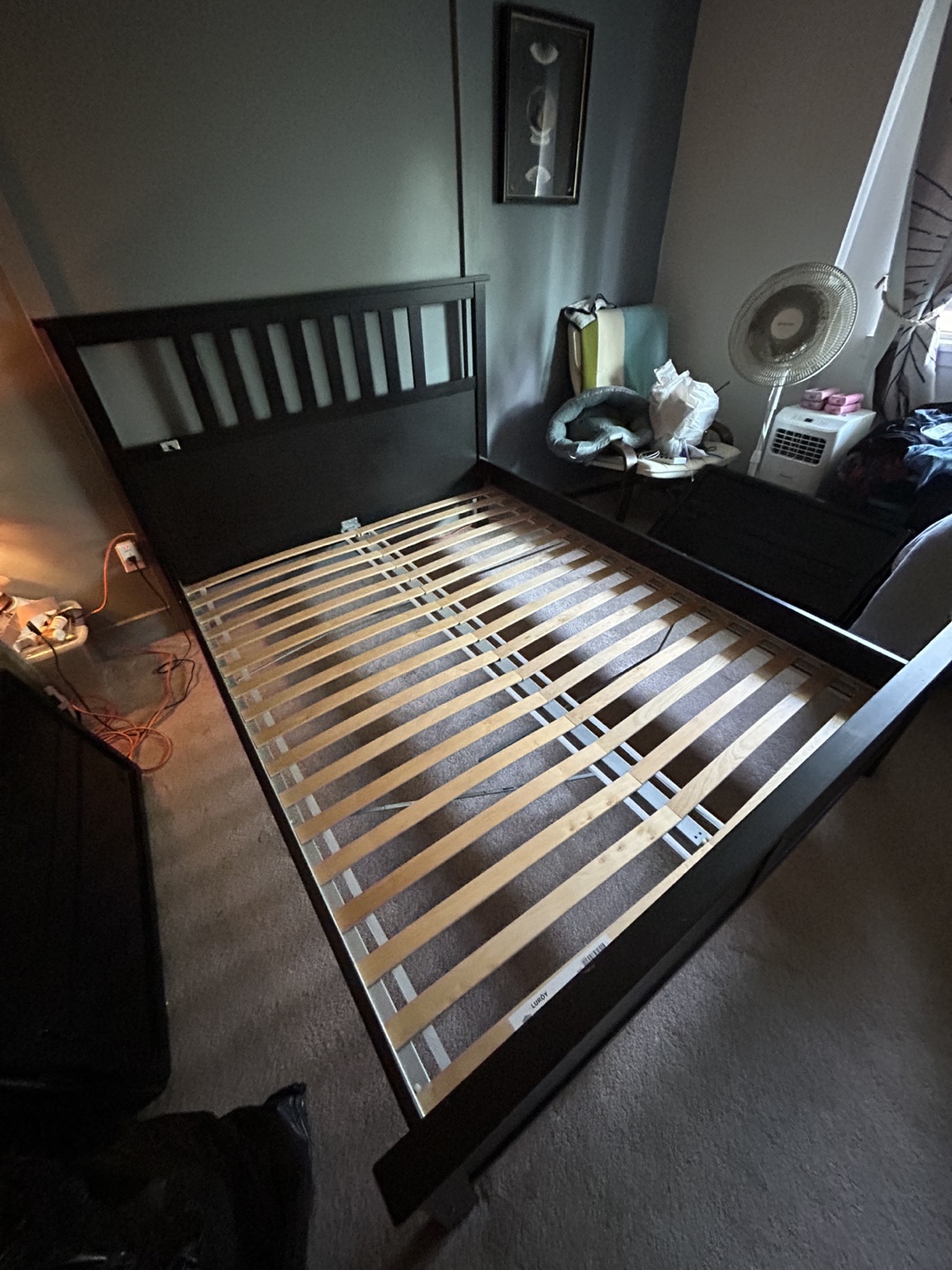 Black IKEA Hemnes Queen Bed - Available Apr 27 - photo 2