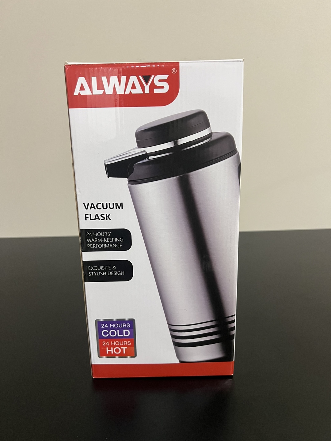 Always Vacuum Flask - Stainless Steel Beverage Dispenser