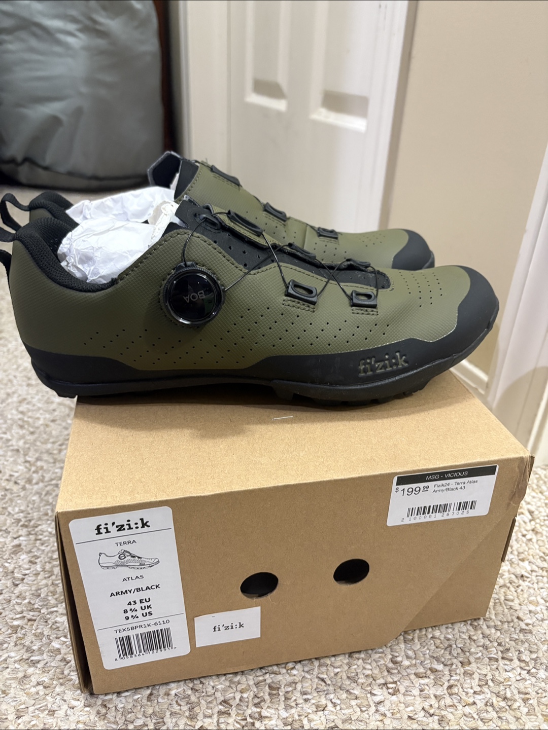 fi'zi:k Terra Atlas Mountain Bike Shoes - Size 9 US - photo 2