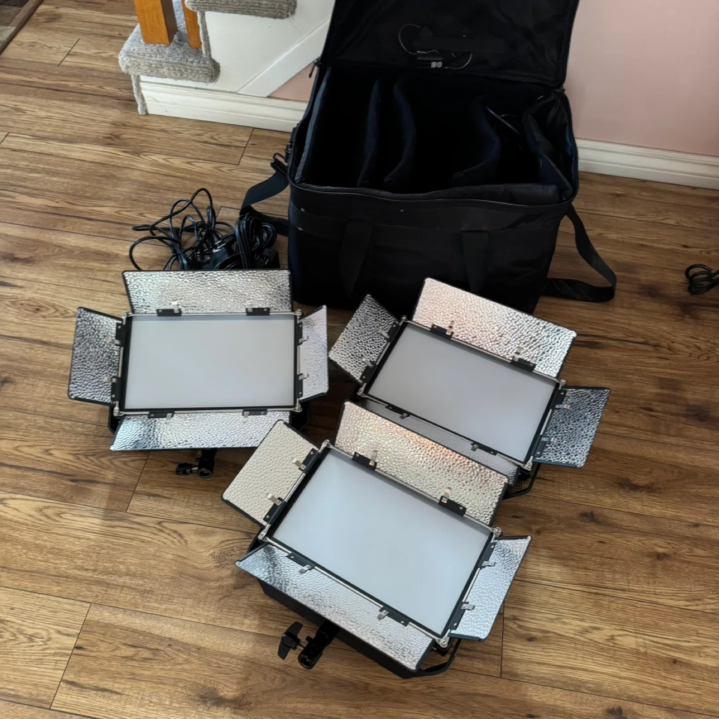 Three Ikan LED Panel Lights with Case thumbnail