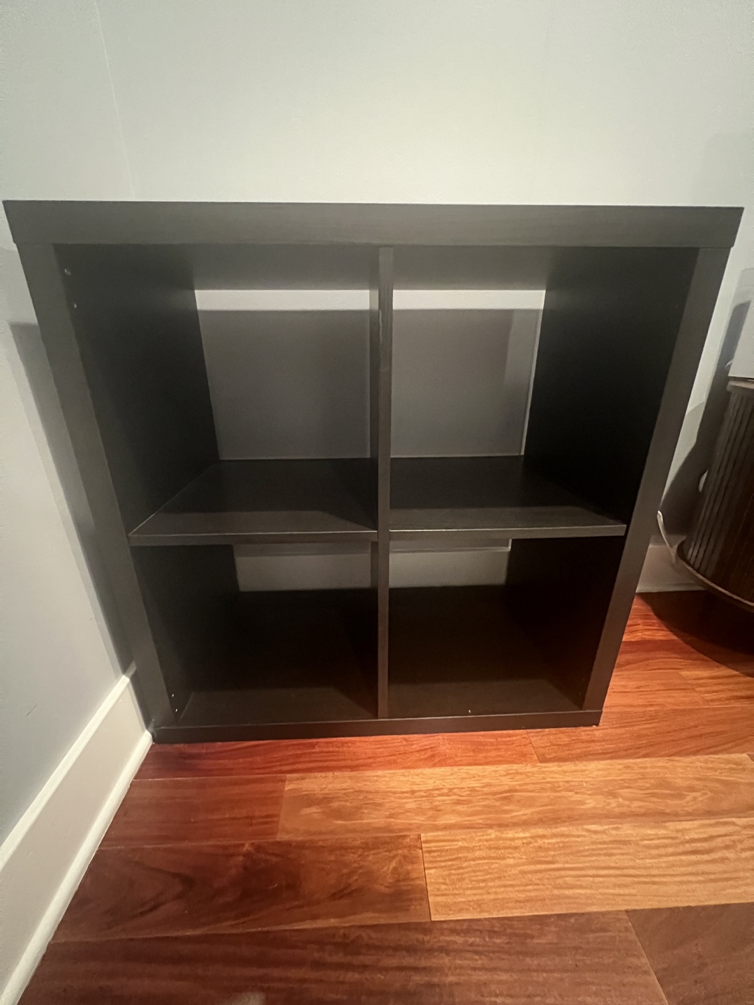 Black Cube Storage Shelf