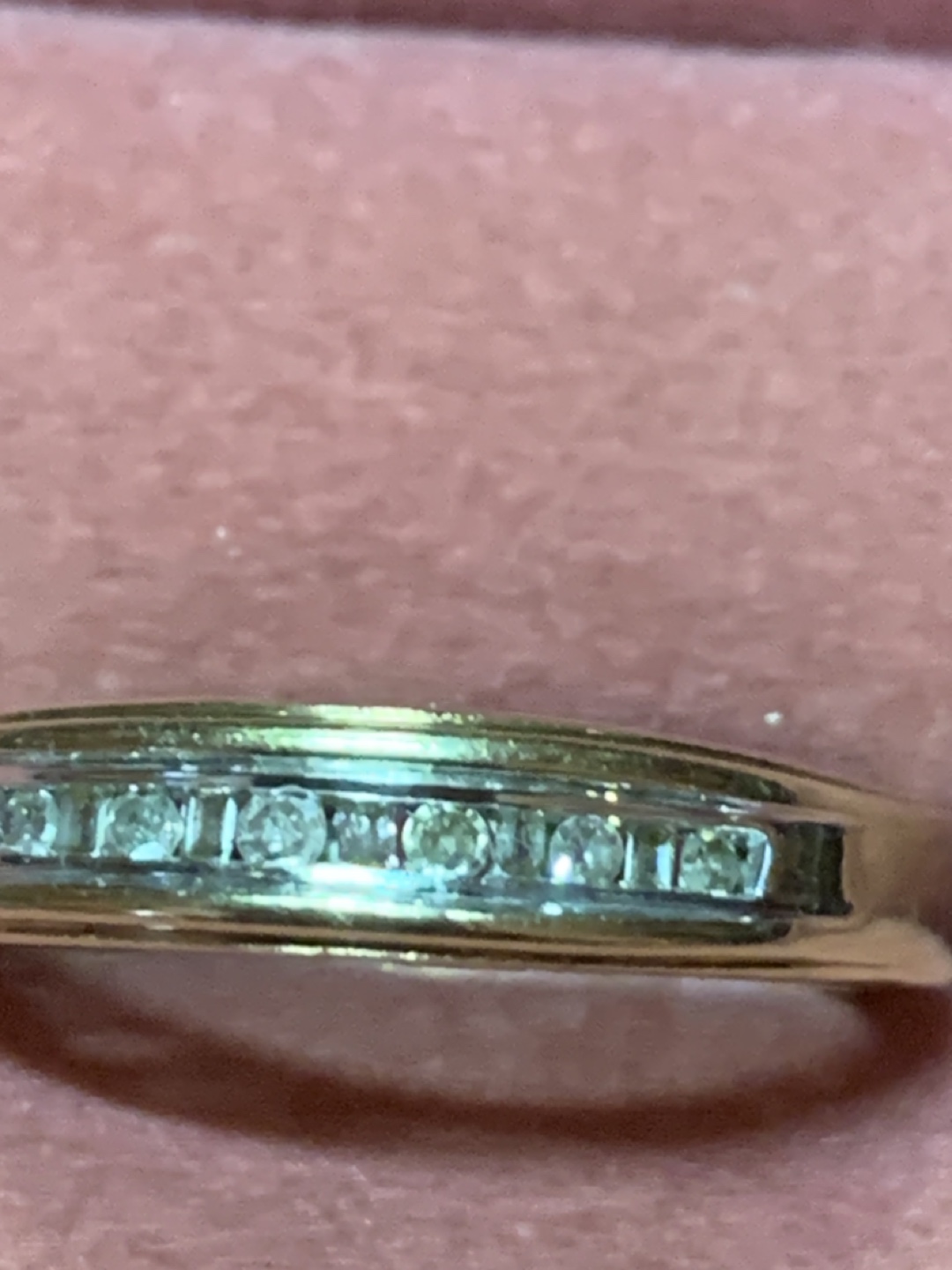 14kt Gold Wedding Ring with Diamonds