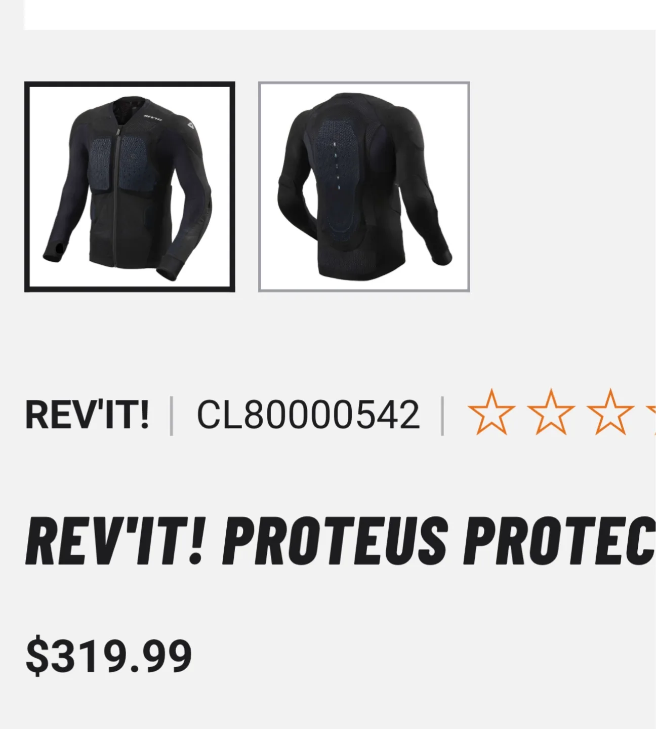 REV'IT! Proteus Armour image indicator(3)