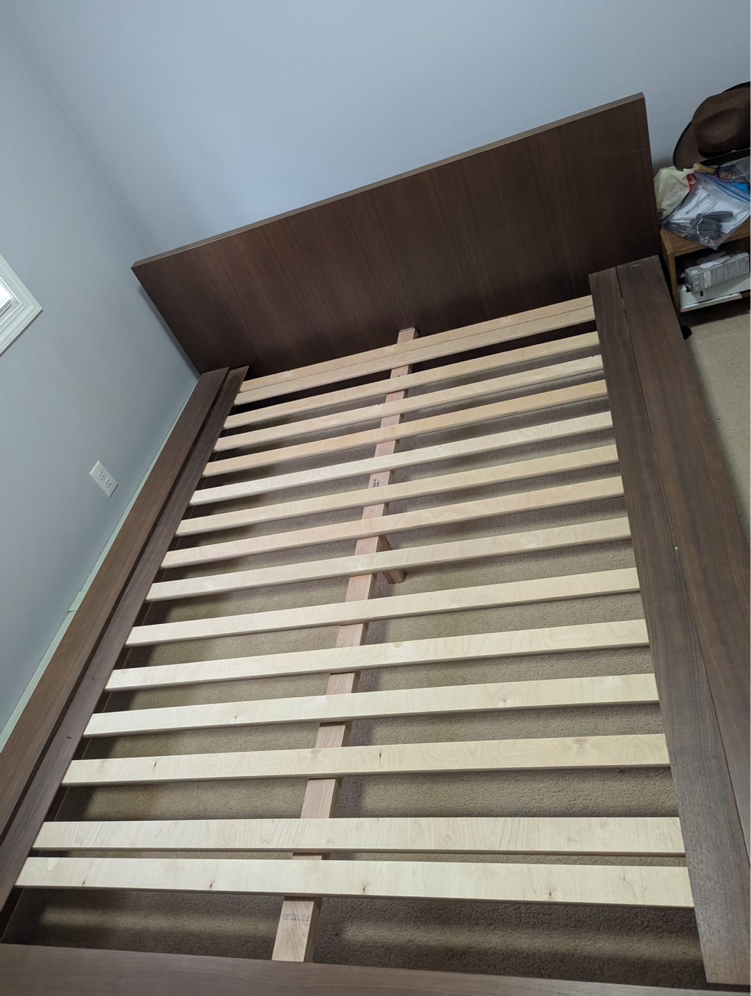 Queen Platform Bed Frame, very rarely used.