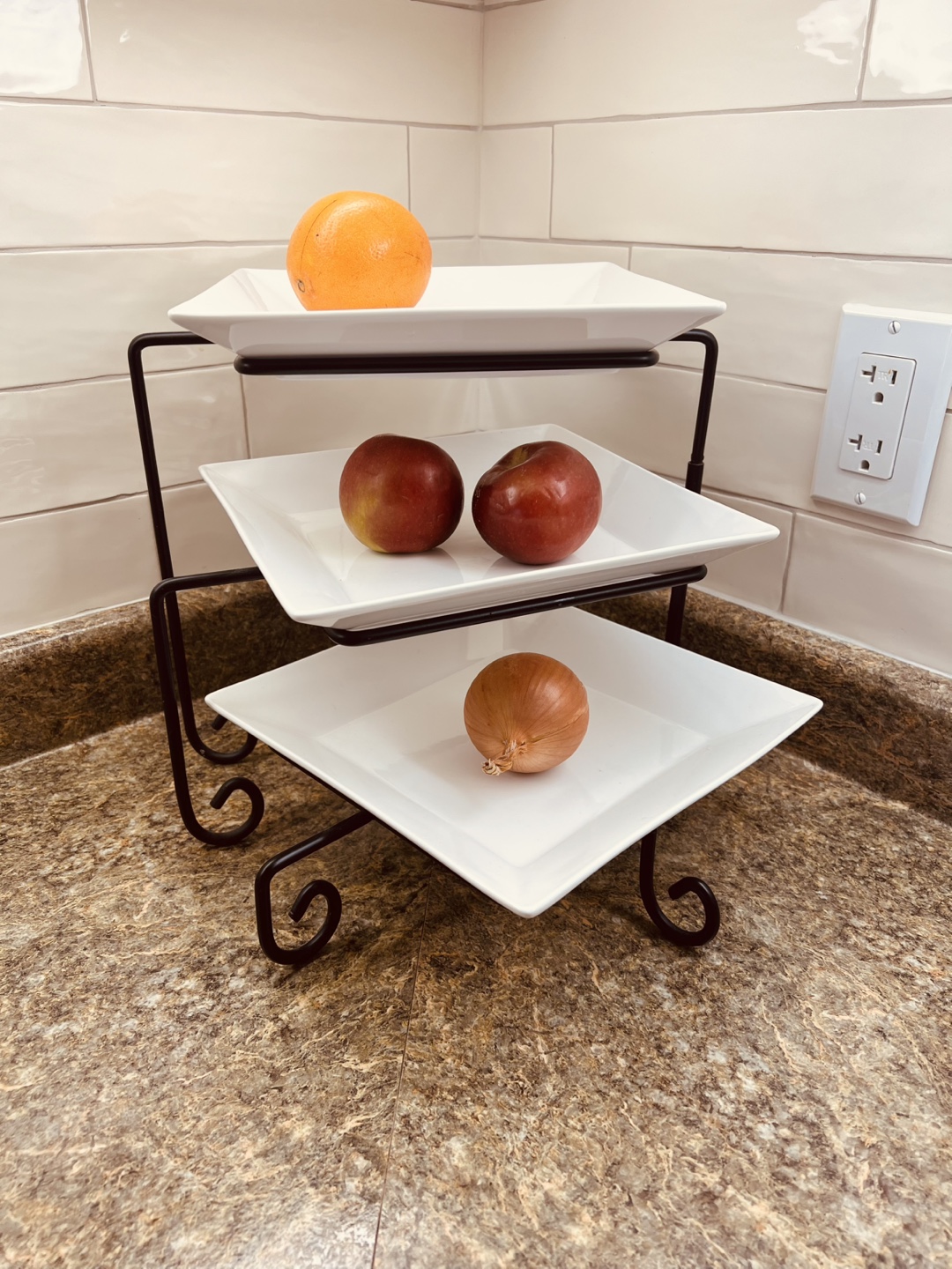 Space Saving Three-Tiered Serving Stand - photo 2