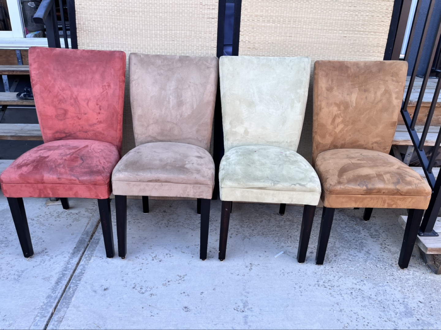 Set of Four Modern Dining Chairs - Various Colours