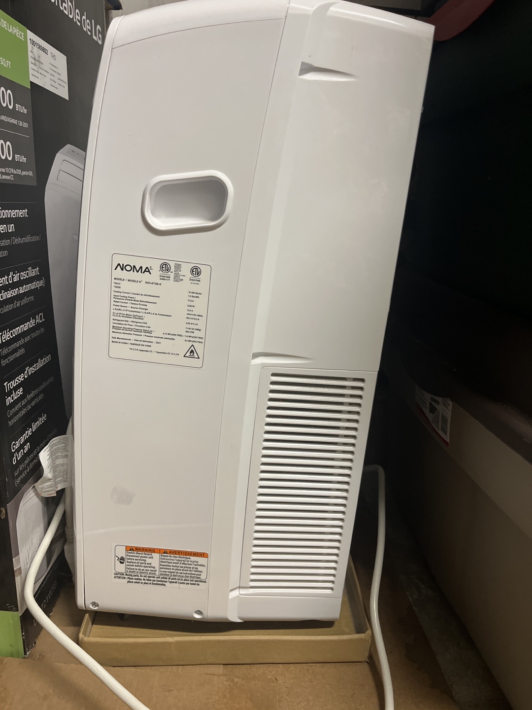 NOMA 10,000 BTU 3-in-1 Portable Air Conditioner - photo 2