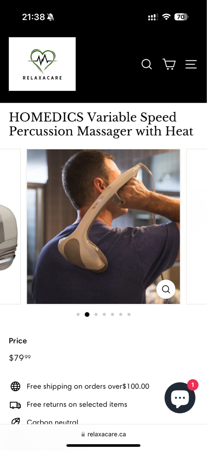 Homedics Dual-Head Percussion Massager
